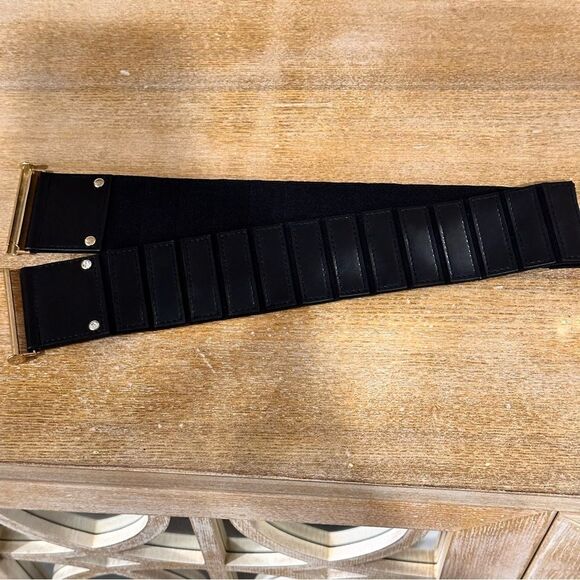 *Two Women's Belts - Grey Wool and Black Vegan Leather* S/M - Picture 10 of 10